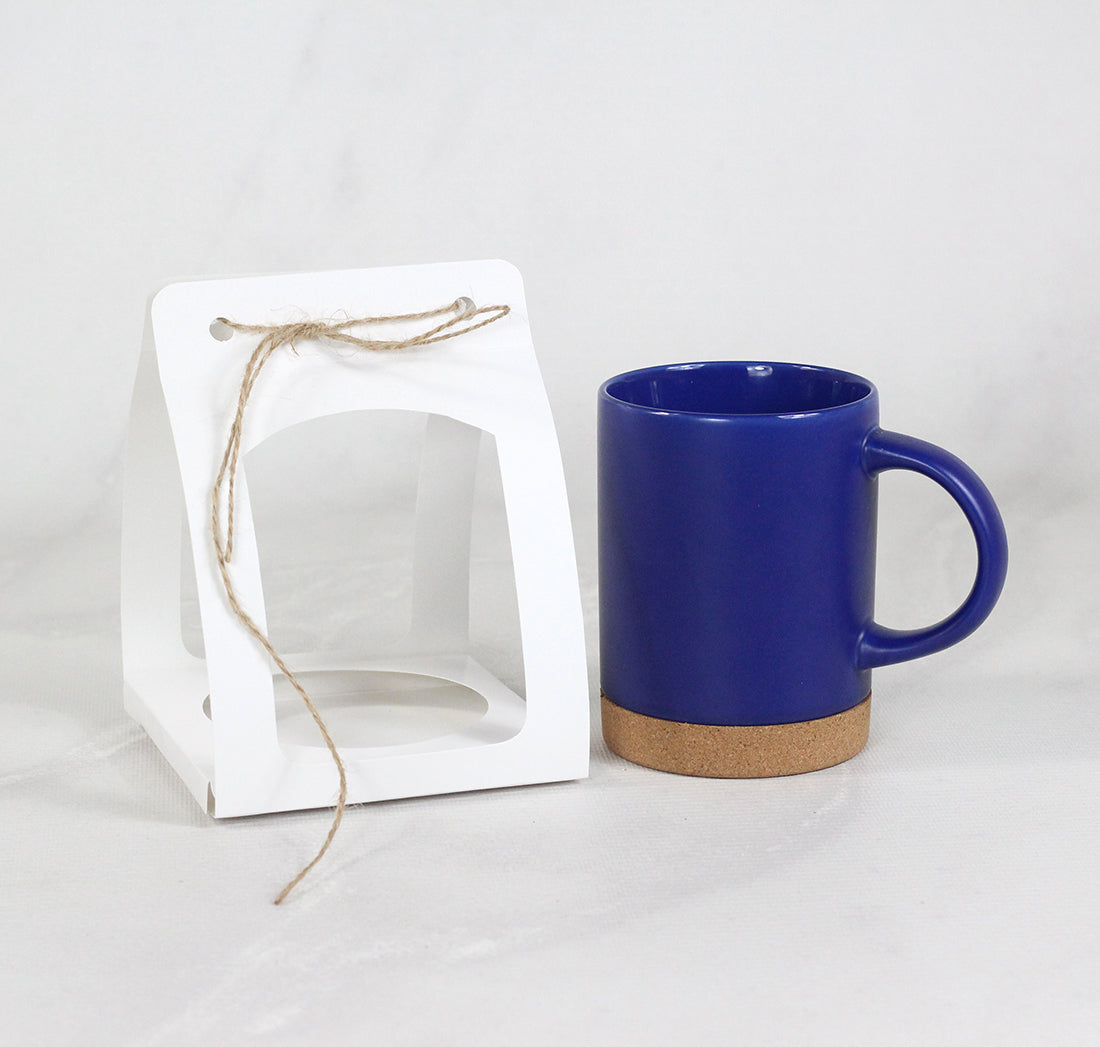 Ciento de Cajas Grandes para Tazas con Base de Corcho. Medidas: 12x12x17cm.