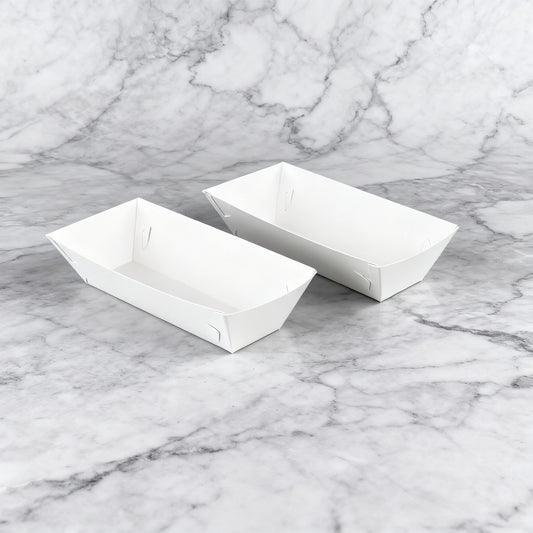 Ciento de Bandejas Para Hot Dog Sin Impresión Texcote MEDIDAS: 21X12X5 CM.