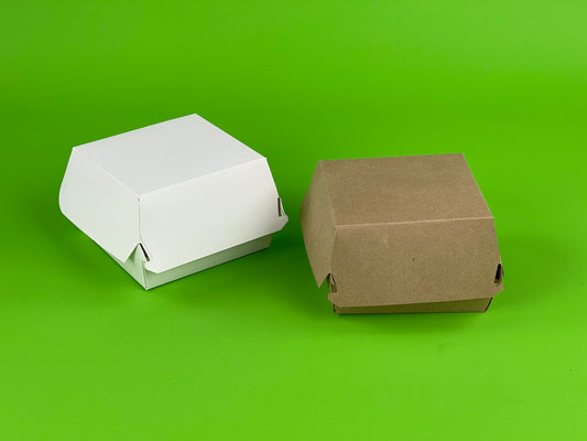 Ciento de Cajas Para Hamburguesas. Medidas: 11x11x8 cm
